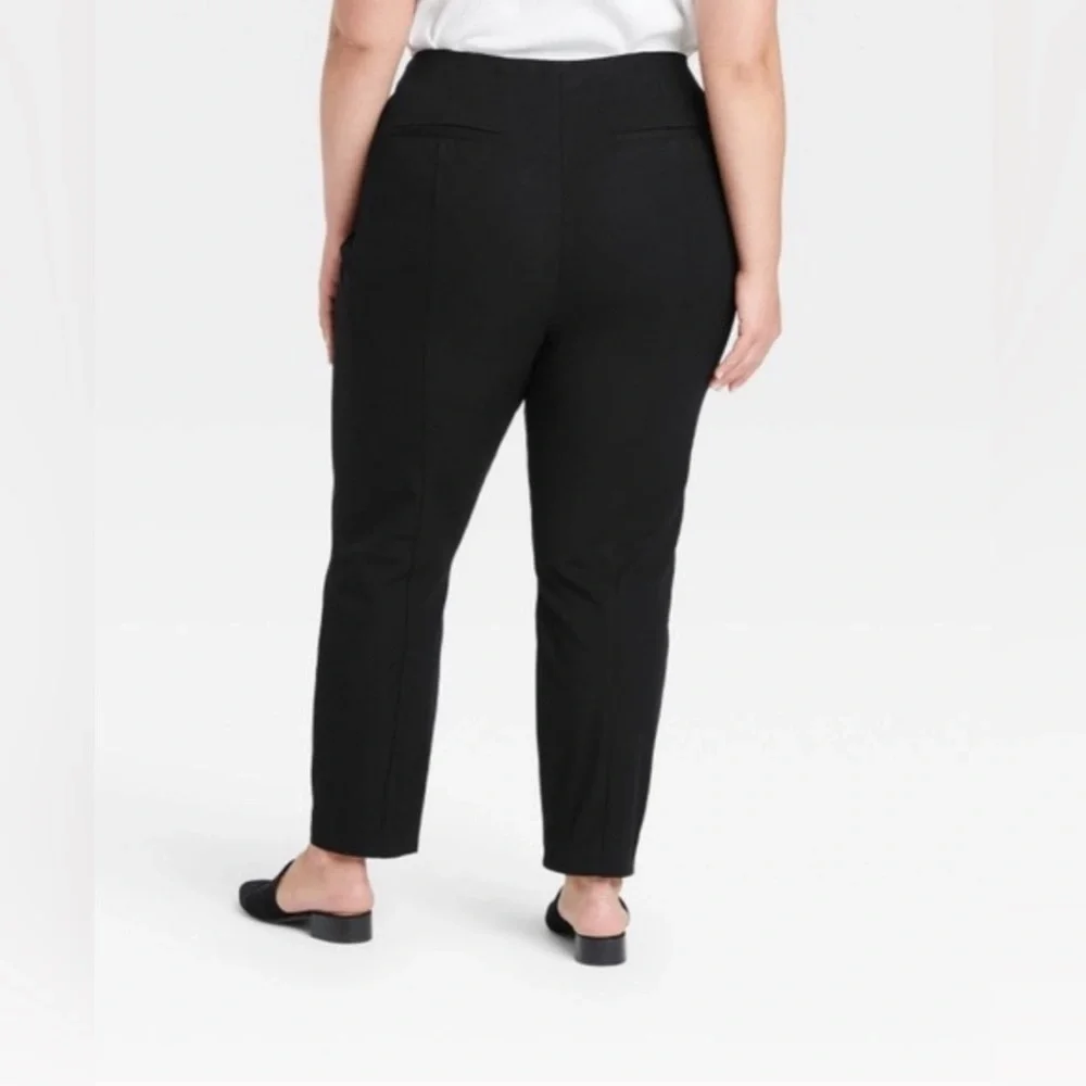 NWT Target A New Day Women's Plus Size High-Rise Skinny Ankle Pants - Black 26W - Picture 2 of 8